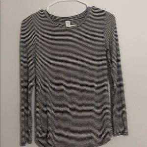 White and Black stripped long sleeve